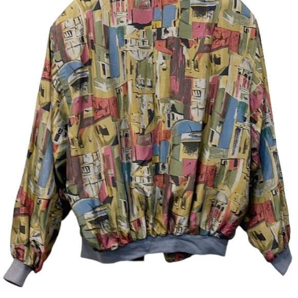 Colorful Patterned Bomber Jacket - Picture 8 of 8